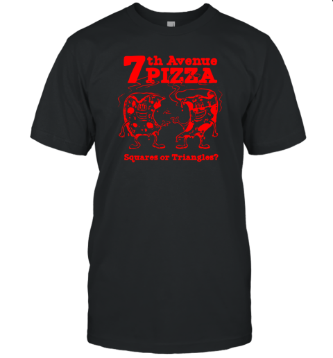 7th Avenue Pizza Squares Or Triangles Unisex Jersey Tee