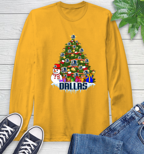 Dallas Mavericks Merry Christmas NBA Basketball Sports Long Sleeve T-Shirt 3