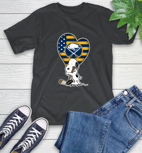 Buffalo Sabres NHL Hockey The Peanuts Movie Adorable Snoopy T-Shirt 2