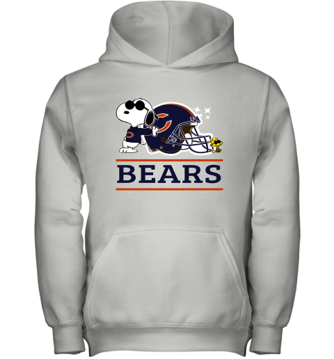 The Chicago Bears Joe Cool And Woodstock Snoopy Mashup Youth Hoodie