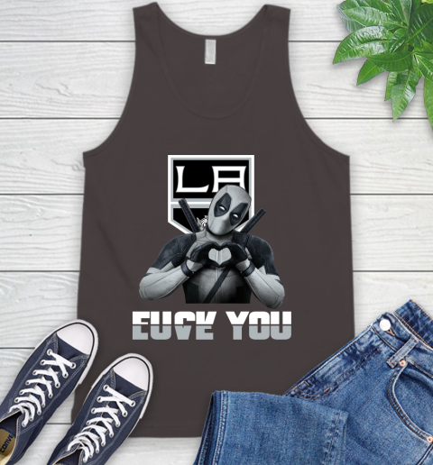 NHL Los Angeles Kings Deadpool Love You Fuck You Hockey Sports Tank Top 6