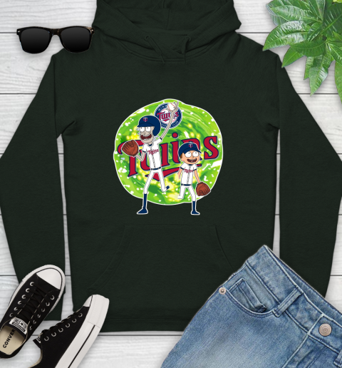MLB Minnesota Twins Rick And Morty Baseball Sports Youth Hoodie 13