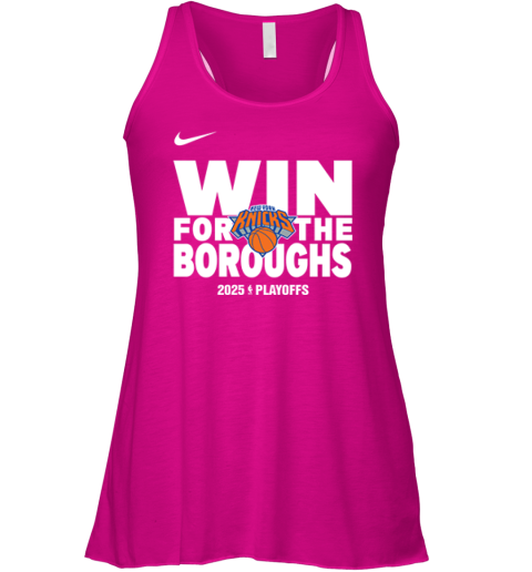 New York Knicks Win For The Boroughs 2025 Playoffs Racerback