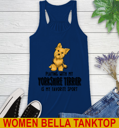 Playing with my yorkshire terrier is my favorite sport 41