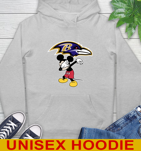Baltimore Ravens NFL Football Dabbing Mickey Disney Sports Hoodie 6