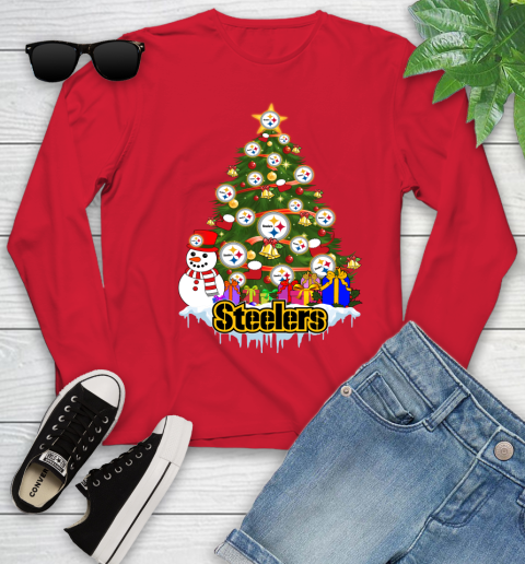 Pittsburgh Steelers Merry Christmas NFL Football Sports Youth Long Sleeve 11