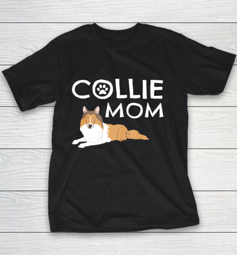 Dog Mom Shirt Collie Mom Cute Dog Puppy Pet Animal Lover Gift Youth T-Shirt