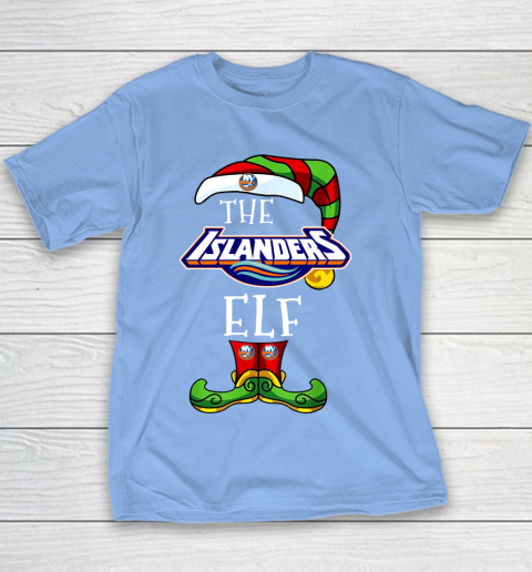 New York Islanders Christmas ELF Funny NHL Youth T-Shirt 8