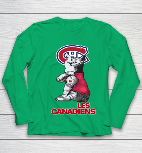 NHL My Cat Loves Montreal Canadiens Hockey Youth Long Sleeve 4