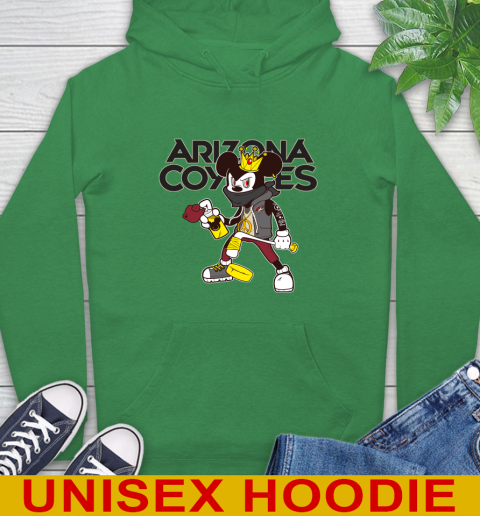 Arizona Coyotes NHL Hockey Mickey Peace Sign Sports Hoodie 8