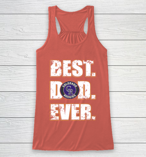 MLB Colorado Rockies Baseball Best Dad Ever Family Shirt Racerback Tank 3