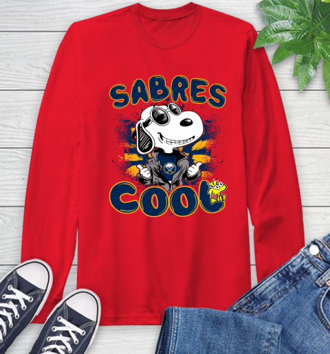 NHL Hockey Buffalo Sabres Cool Snoopy Shirt Long Sleeve T-Shirt 12