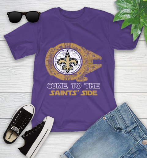 NFL Come To The New Orleans Saints Wars Football Sports Youth T-Shirt 3