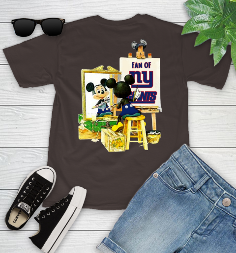 NFL Football New York Giants Mickey Drawing Shirt 99