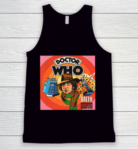 Doctor Who Shirt Vintage Dr. Who vs Daleks  Tom Baker Tank Top