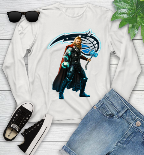 NBA Thor Avengers Endgame Basketball Orlando Magic Youth Long Sleeve 12