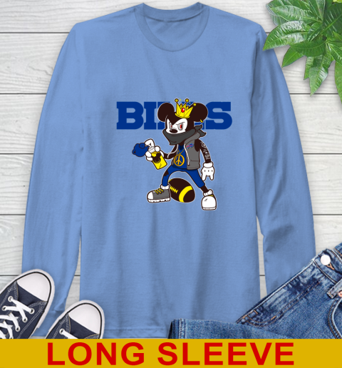Buffalo Bills NFL Football Mickey Peace Sign Sports Long Sleeve T-Shirt 11
