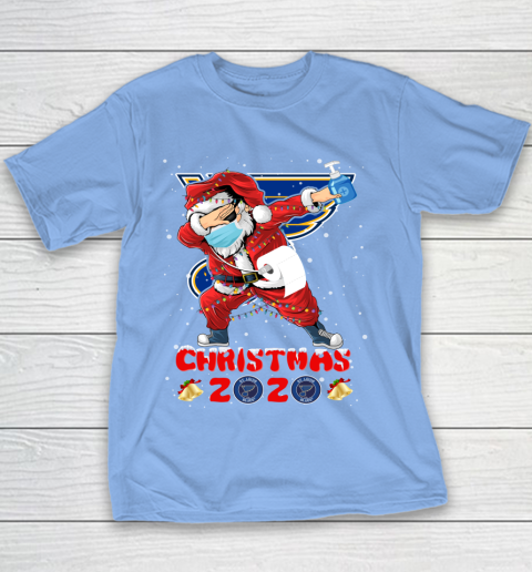 St.Louis Blues Funny Santa Claus Dabbing Christmas 2020 NHL Youth T-Shirt 8