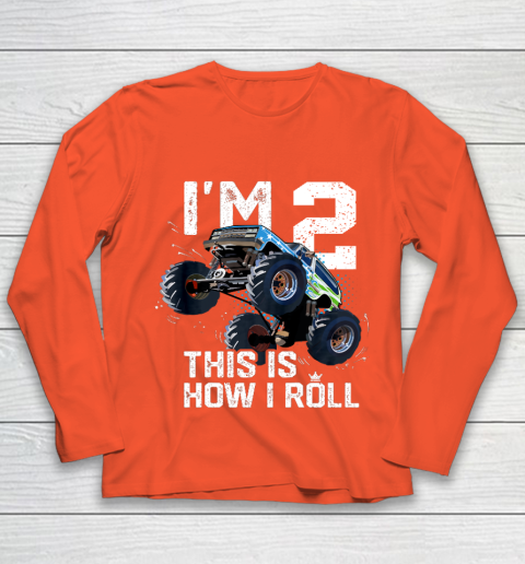Kids Monster Truck I'm 2 This Is How I Roll T-Shirt 2nd Birthday Kids Monster Truck I'm 2 This Is How I Roll T-Shirt 2nd Birthday