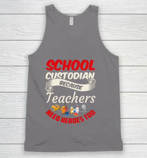 School Custodian Shirt Jokey Funny Saying Custodian Tank Top 6