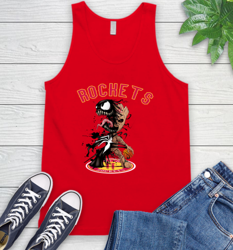 NBA Houston Rockets Basketball Venom Groot Guardians Of The Galaxy Tank Top 6