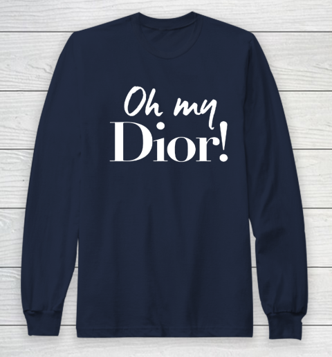 Navy dior clearance t shirt