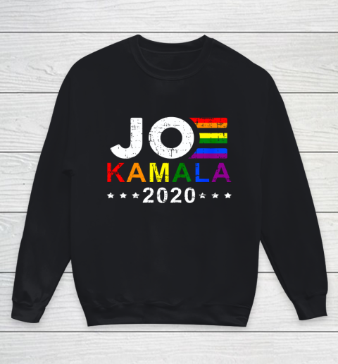 Joe Biden Kamala Harris 2020 Rainbow Gay Pride LGBT Election Youth Sweatshirt