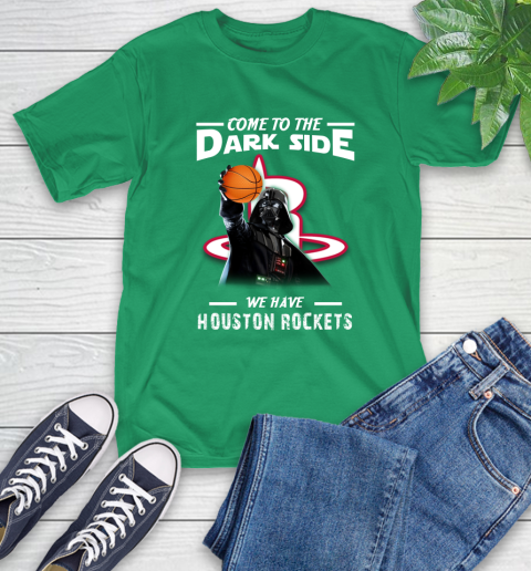 NBA Come To The Dark Side We Have Houston Rockets Star Wars Darth Vader Basketball T-Shirt 7