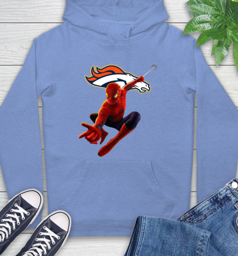 NFL Spider Man Avengers Endgame Football Denver Broncos Hoodie 11