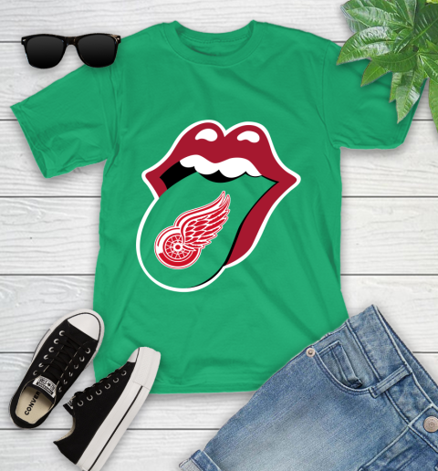 Detroit Red Wings NHL Hockey Lips I Root For My Team Adoring Fan 108
