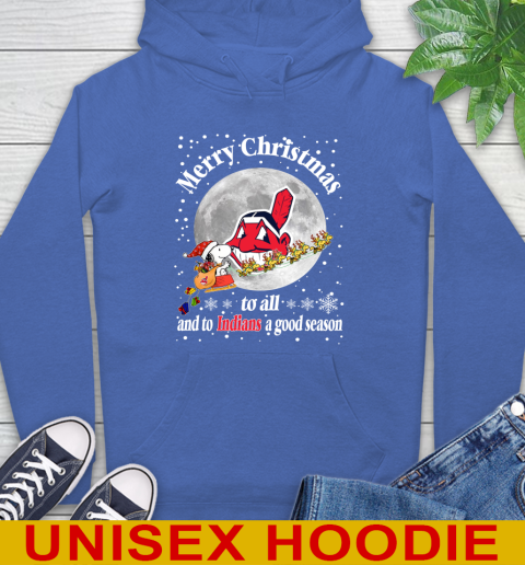 Cleveland Indians Merry Christmas To All And To Indians A Good Season MLB Baseball Sports Hoodie 9