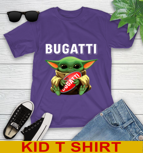 Star Wars Baby Yoda Hugs Bugatti Car Shirt 99