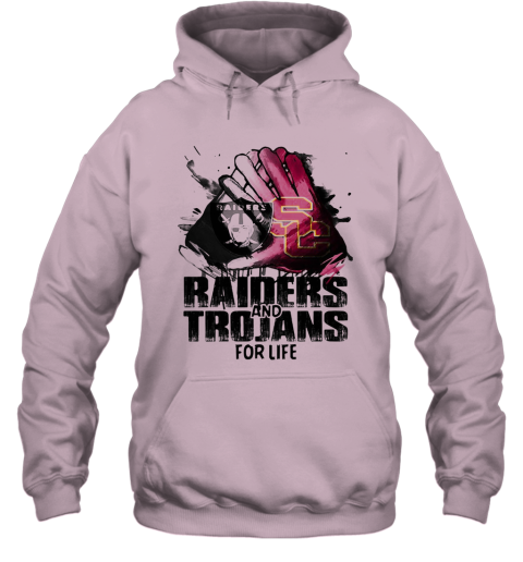 pink raiders hoodie