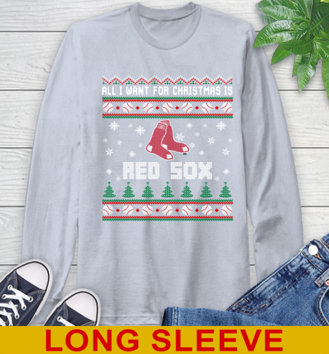 MLB All I Want For Christmas Is Boston Red Sox Baseball Sports 60