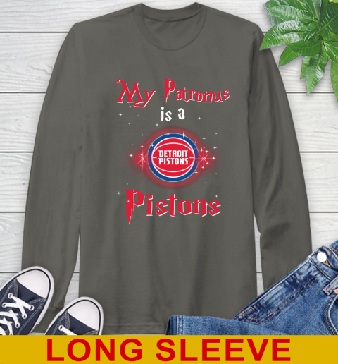 NBA Basketball Harry Potter My Patronus Is A Detroit Pistons Long Sleeve T-Shirt 10