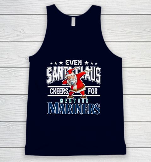 EveSeattle Mariners Even Santa Claus Cheers For Christmas MLB Tank Top 2