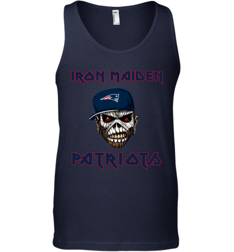 NFL New England Patriots Iron Maiden Rock Band Music Football Sports 69rPHZEwUO0 unisex tank 17 95 151514 front navy