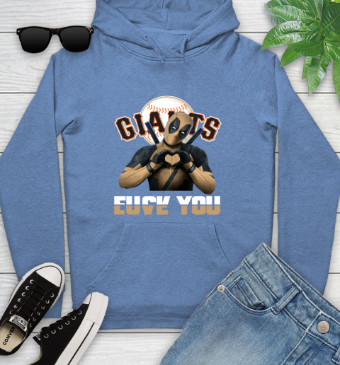 MLB San Francisco Giants Deadpool Love You Fuck You Baseball Sports Youth Hoodie 13