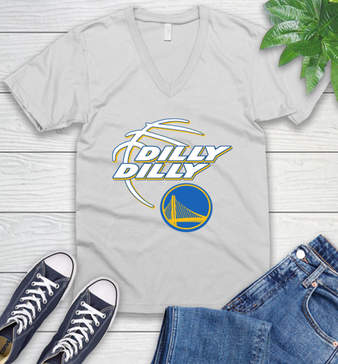 NBA Golden State Warriors Dilly Dilly Basketball Sports V-Neck T-Shirt