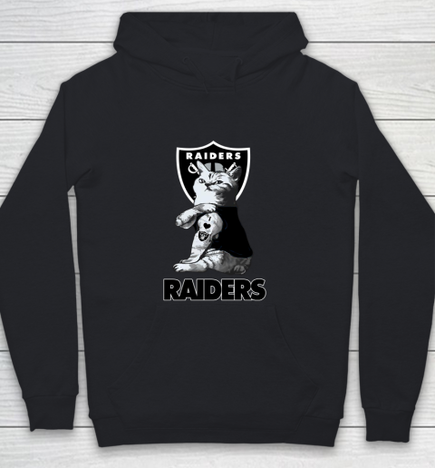 NFL Football My Cat Loves Oakland Raiders Youth Hoodie