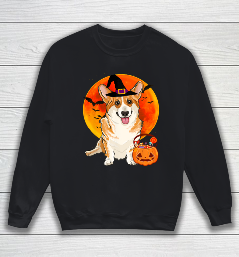 Dog Halloween Pembroke Welsh Corgi Jack O Lantern Pumpkin T Shirt.6YS5TYUNC4 Sweatshirt