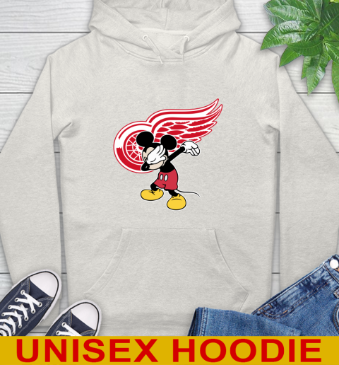 Detroit Red Wings NHL Hockey Dabbing Mickey Disney Sports Hoodie 12