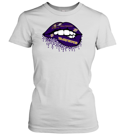 Baltimore Ravens Inspired Lips Women's T-Shirt