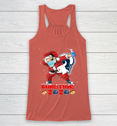 Los Angeles Rams Funny Santa Claus Dabbing Christmas 2020 NFL Racerback Tank 3