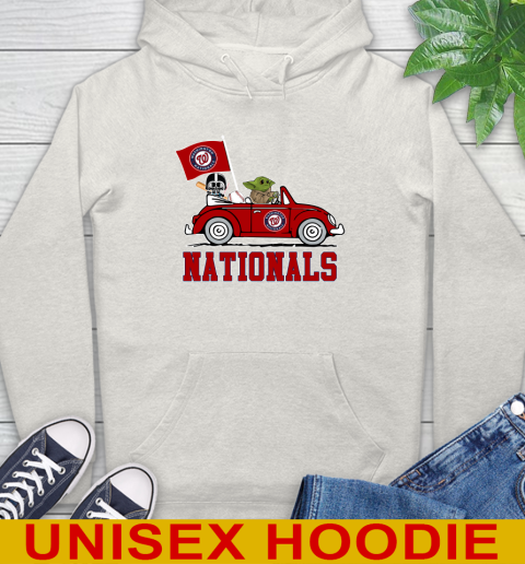 MLB Baseball Washington Nationals Darth Vader Baby Yoda Driving Star Wars Shirt Hoodie 12