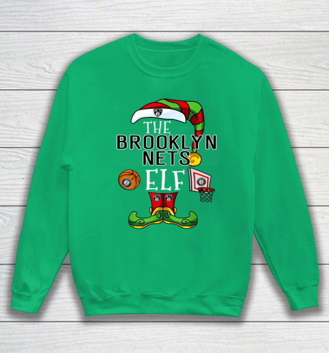Brooklyn Nets Christmas ELF Funny NBA Sweatshirt 5