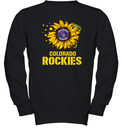 Colorado Rockiers Sunflower MLB Baseball Youth Sweatshirt