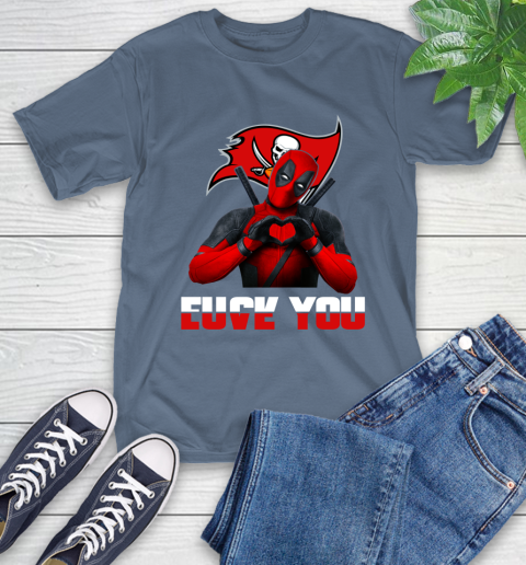 NHL Tampa Bay Buccaneers Deadpool Love You Fuck You Football Sports T-Shirt 8
