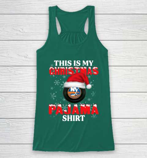New York Islanders This Is My Christmas Pajama Shirt NHL Racerback Tank 5