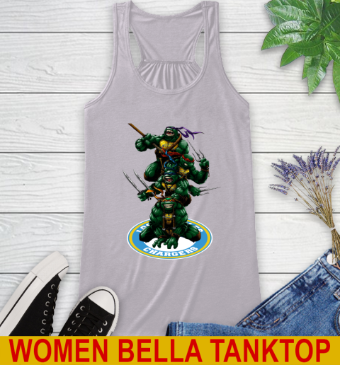 NFL Football Los Angeles Chargers Teenage Mutant Ninja Turtles Shirt Racerback Tank 5